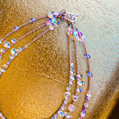 Triple Strand Crystalline Rain